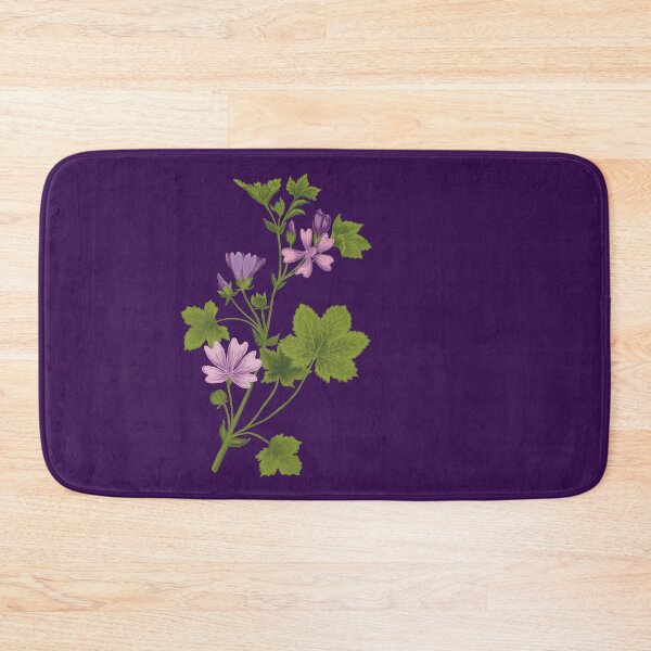 Item preview, Wild mallow botanical drawing designed and sold by Luaillustration.