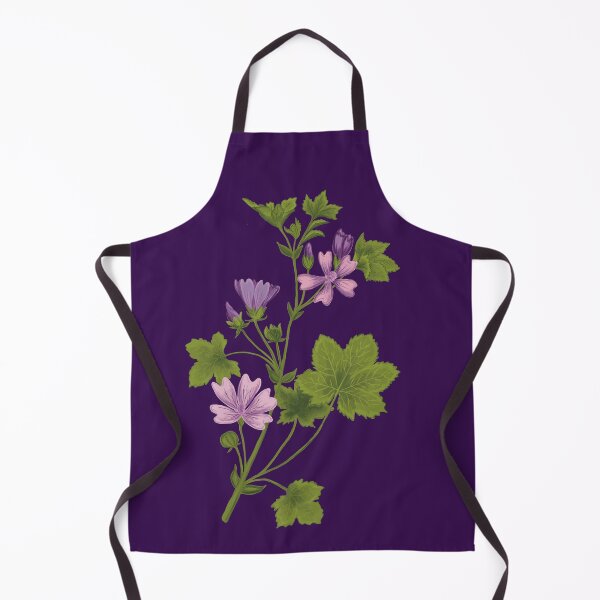 Item preview, Wild mallow botanical drawing designed and sold by Luaillustration.