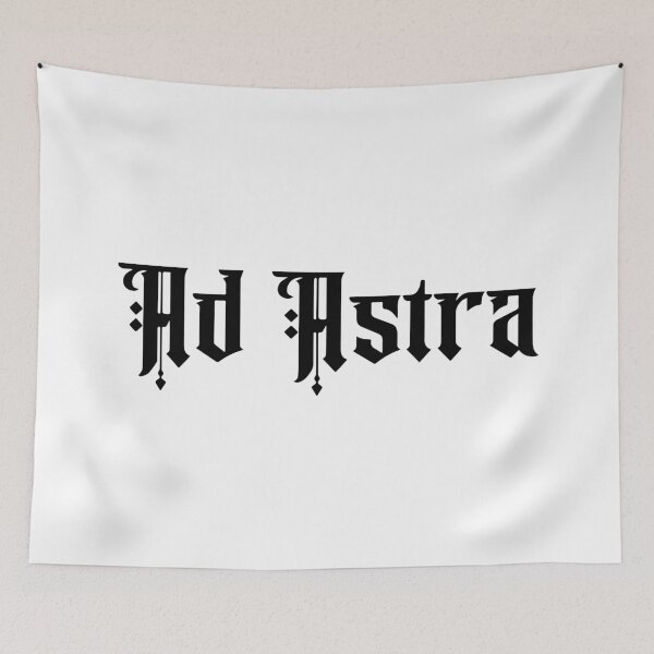 Item preview, Ad Astra Per Aspera Latin Motto Calligraphy B&W designed and sold by yisela.