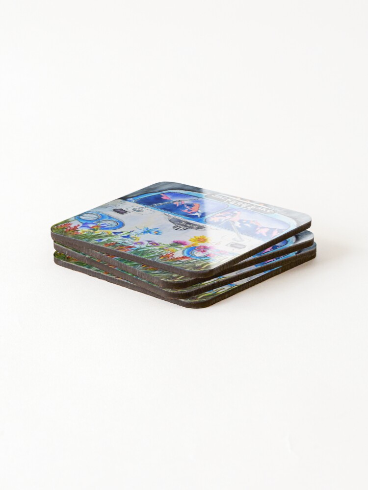 Thumbnail 4 of 5, Coasters (Set of 4), Wild Reflection designed and sold by DeborahFox.