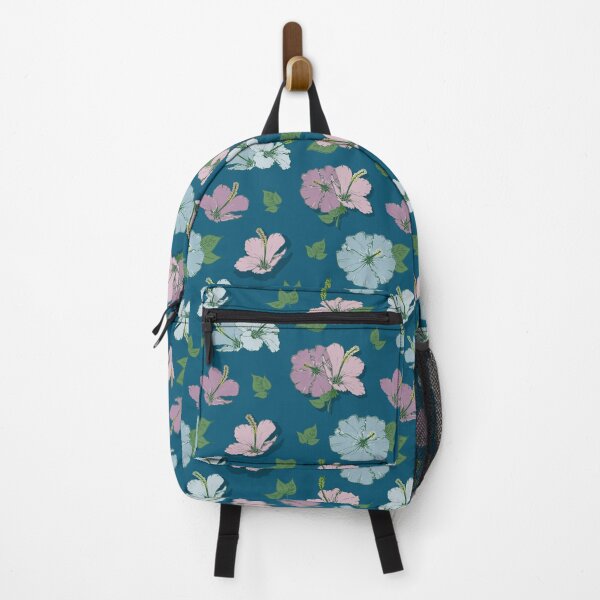 Item preview, Blue and purple hibiscus flowers designed and sold by marufemia.