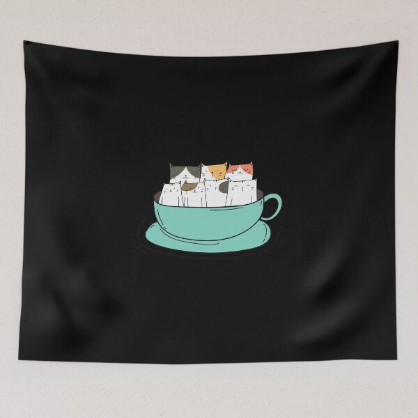 Item preview, Cute cats in a tea cup! designed and sold by Sebastian Crafts.