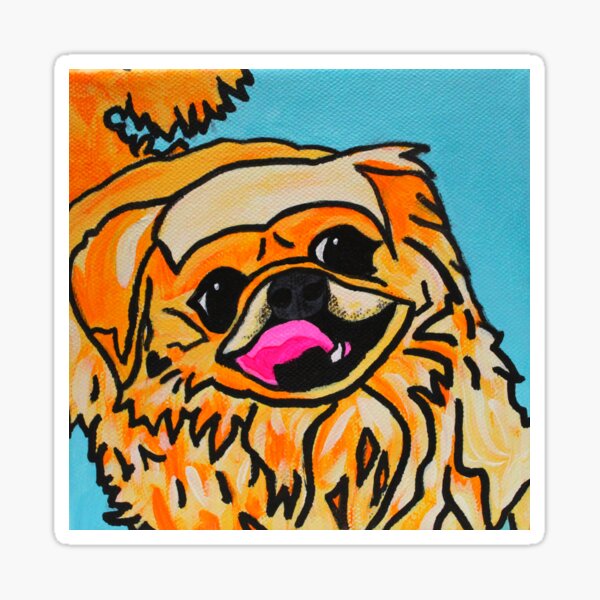 Riley the Pekingese Dog Sticker