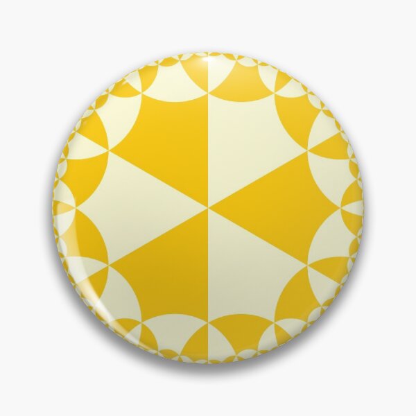 Item preview, hyperbolic square tiling yellow designed and sold by egg-pdf.