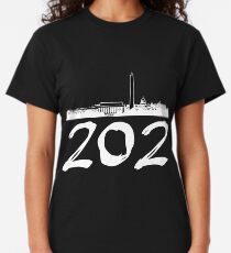 Washington D.C. - 202 (White Logo) Classic T-Shirt