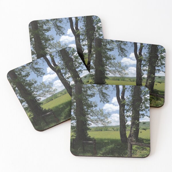 Item preview, Trees and fence by a field in Cades Cove designed and sold by magicbyrc.