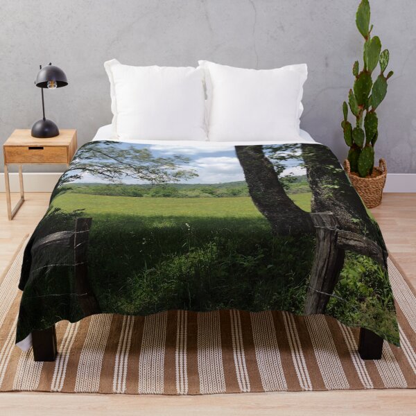 Item preview, Trees and fence by a field in Cades Cove designed and sold by magicbyrc.