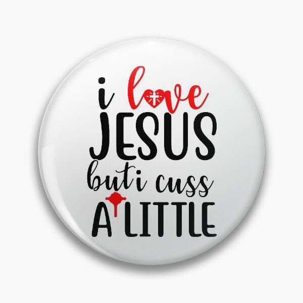 Aperçu de l'œuvre J'aime Jésus mais je jure un peu créée et vendue par eajob.