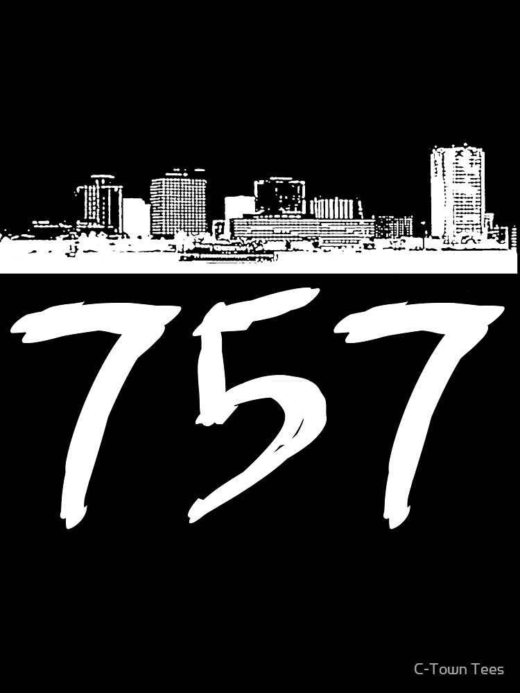 Virginia Beach 757 White Logo Baby One Piece By Klay70 Redbubble