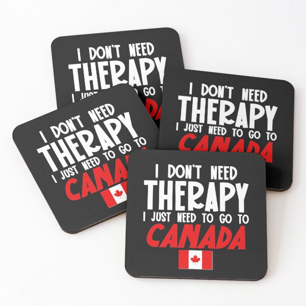 Item preview, Canadian Flag  I Don't Need Therapy I Just Need to Go to Canada designed and sold by obedtheartist.