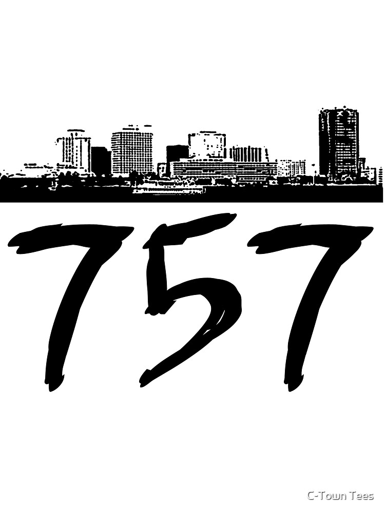 Virginia Beach 757 Black Logo Baby One Piece By Klay70 Redbubble