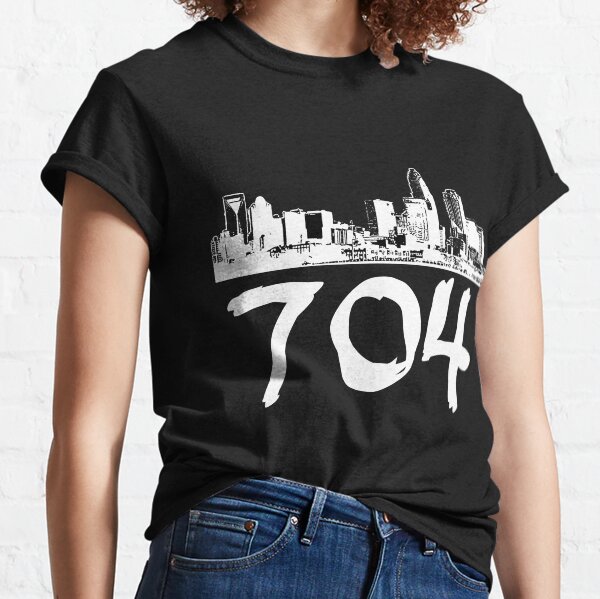 Charlotte - 704 (White Logo) Classic T-Shirt