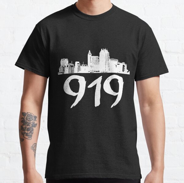 Raleigh - 919 (White Logo) Classic T-Shirt
