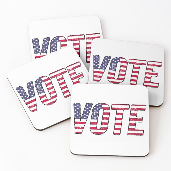 Item preview, Vote USA Flag Text designed and sold by ProjecTees.