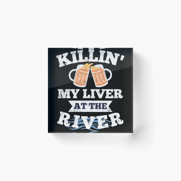 Item preview, Killing My Liver at the River | Catfish Hunter | Noodling | Catfishing | Noodler | Sunset designed and sold by justjonboy.
