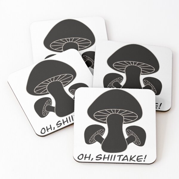 Item preview, Oh Shiitake - Pun for Foodies, Gag Gift - black letters  designed and sold by FlorenciaBliss.