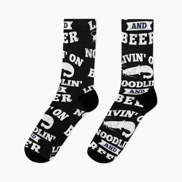 Item preview, Living on Noodling and Beer | Catfish Hunter | Noodling | Catfishing | Noodler | Sunset designed and sold by justjonboy.