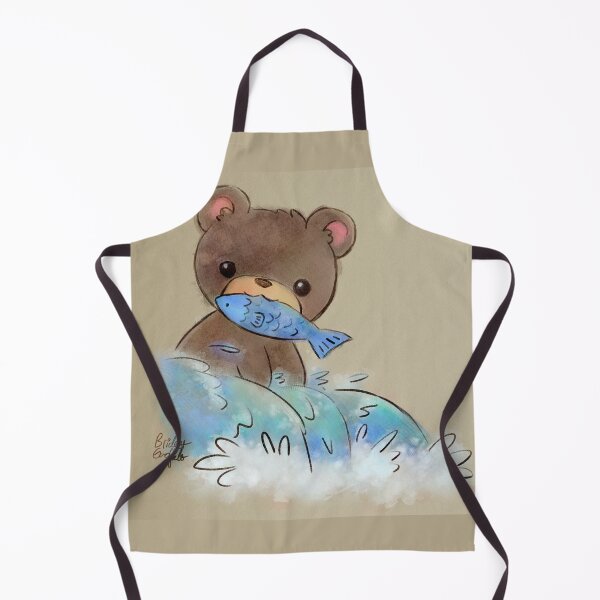 Item preview, Hungry Bear - Cute Kawaii Kids Nursery Watercolor Art designed and sold by BonBonBunny.