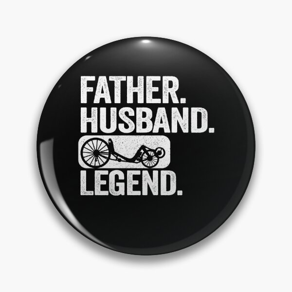 Item preview, Father Husband Recumbent Legend Funny Recumbent Bike designed and sold by Stronzi.