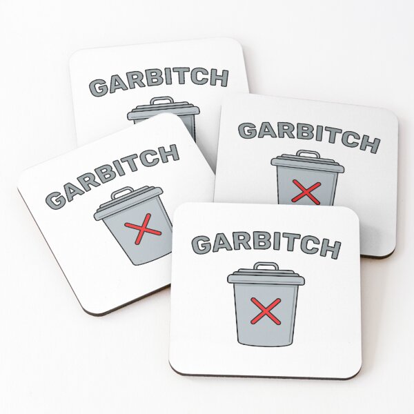 Item preview, Garbitch Garbage Bitch With Garbage Can Icon Illustration designed and sold by ClickForMore.