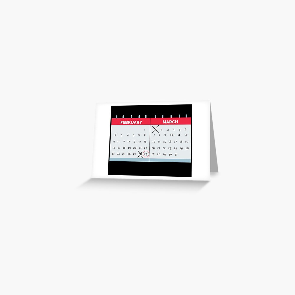  Born On 29th Of February Birthday On Leap Year Calendar With 