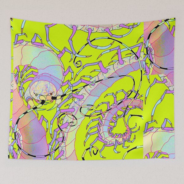 Item preview, Centipede Pastel Glitter Rainbow designed and sold by theterminalshow.