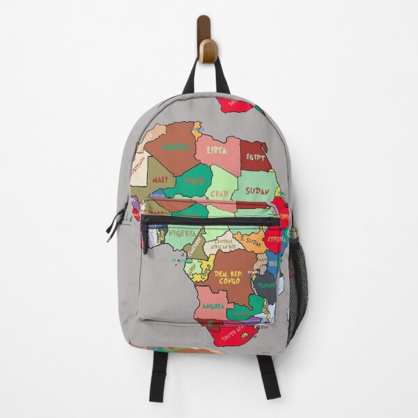 Item preview, colorful map of African Continent the borders and the country names designed and sold by mashmosh.