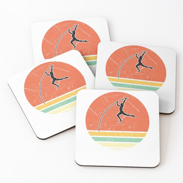 Item preview, Distressed Vintage Retro Sunset Silhouette Pole Vault designed and sold by tshirtexpressiv.