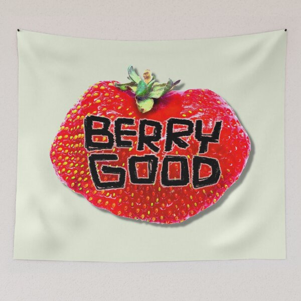 Item preview, Berry Good Funny Strawberry designed and sold by badlydrawnbabe.