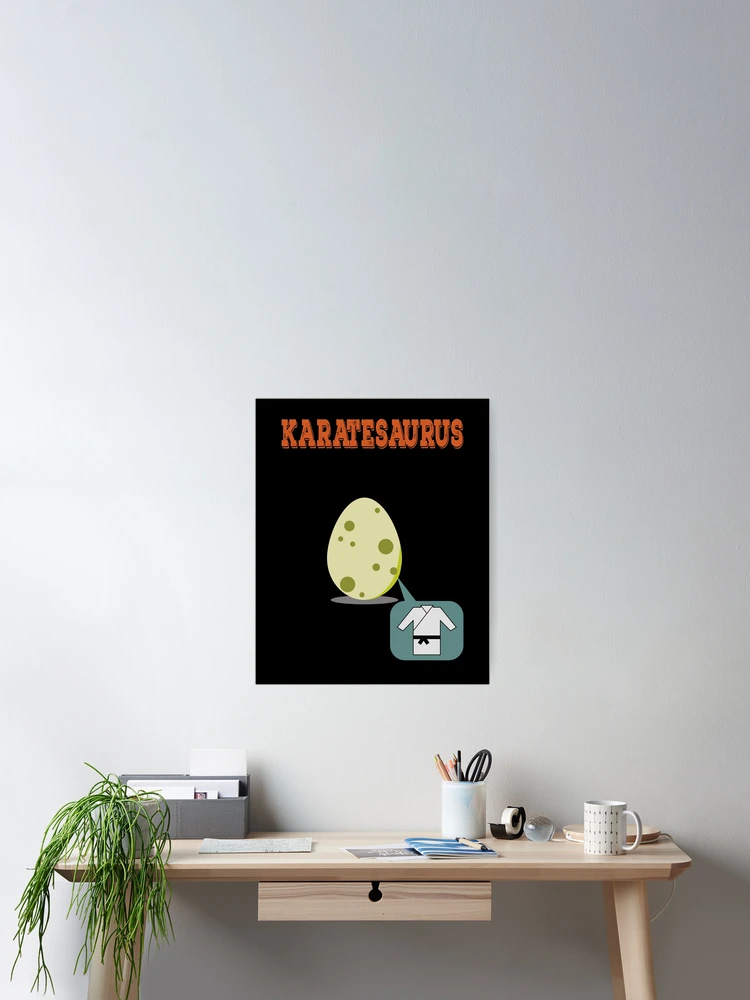 Thumbnail 2 of 3, Poster, Karatesaurus designed and sold by FridPix.
