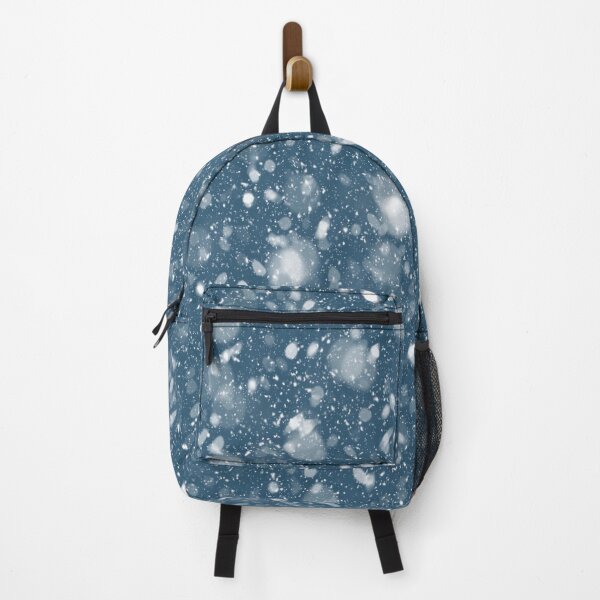 white snow pattern Backpack