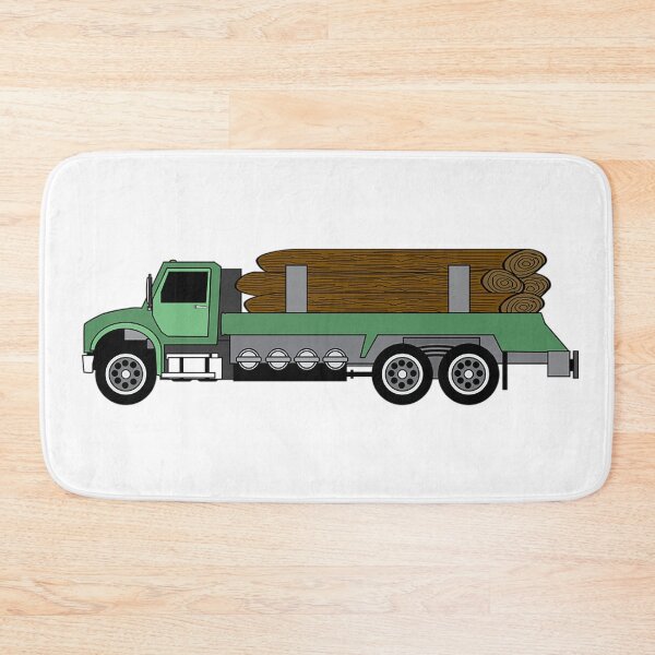 Item preview, Logging Truck, Green Flatbead Truck, Lumber,  designed and sold by Nostrathomas66.
