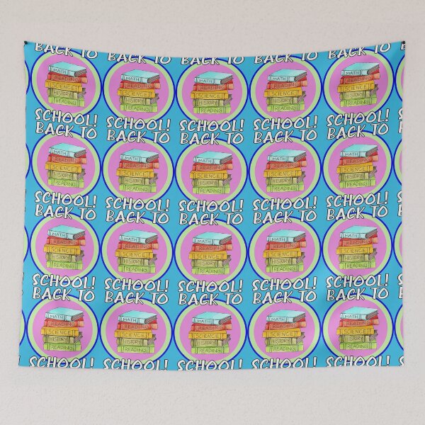 Item preview, Back to School – Fun, Colorful “Back to School” Stack of Text Books Design designed and sold by ThisNThatImages.