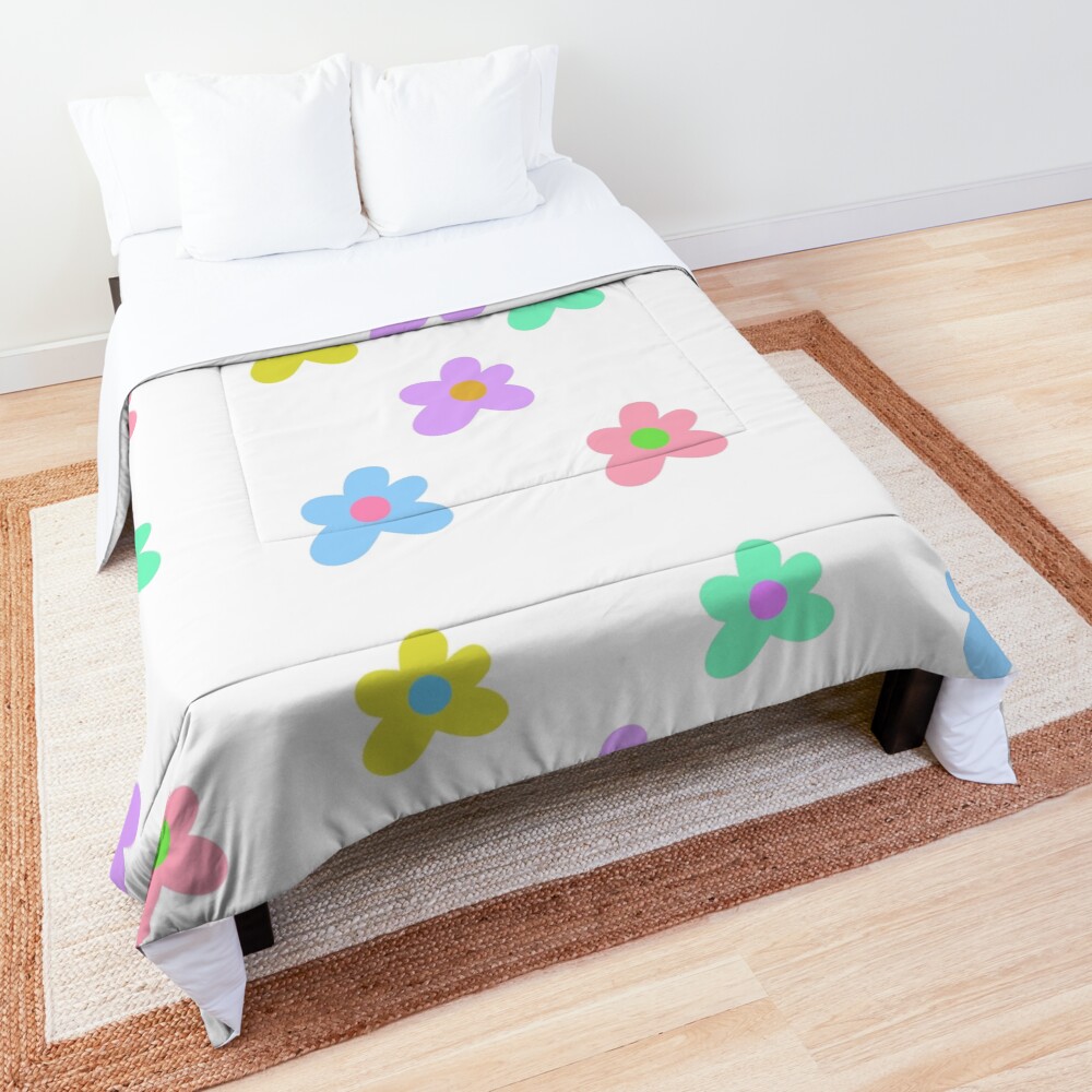 "y2k/indie flowers" Comforter by farahshabanaa Redbubble