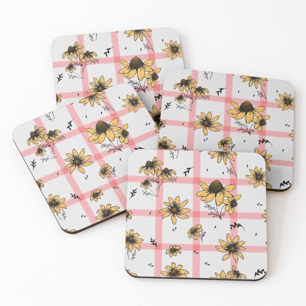 Item preview, Pink Gingham Floral Pattern designed and sold by JJLosh.