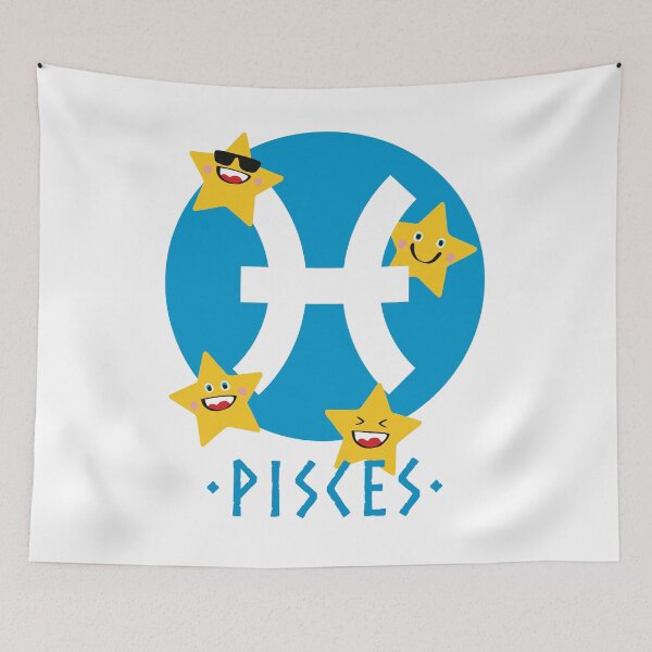 Item preview, Fun Pisces Zodiac Star Sign designed and sold by iscaStudioArt.
