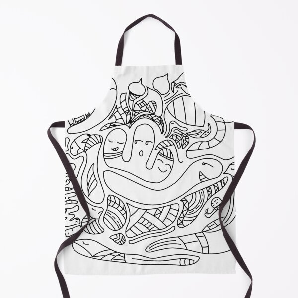 Item preview, Calm Expression Doodle Art Black and White designed and sold by R4CProject.