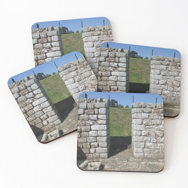 M.I. #122 |☼| Rocks And Bricks - Shot 15 (Hadrian's Wall) Coasters (Set of 4)
