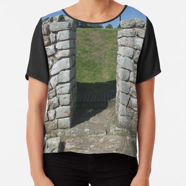 M.I. #122 |☼| Rocks And Bricks - Shot 15 (Hadrian's Wall) Chiffon Top