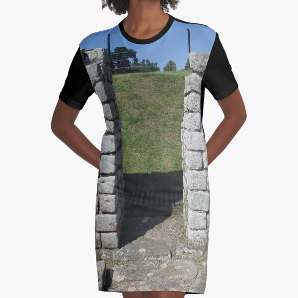M.I. #122 |☼| Rocks And Bricks - Shot 15 (Hadrian's Wall) Graphic T-Shirt Dress