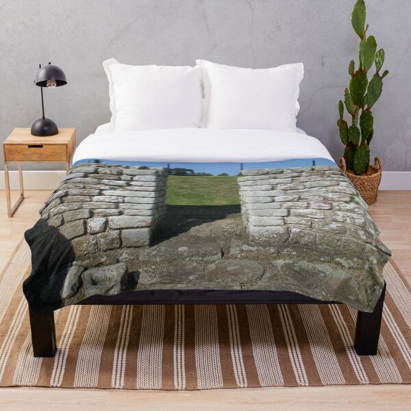 M.I. #122 |☼| Rocks And Bricks - Shot 15 (Hadrian's Wall) Throw Blanket
