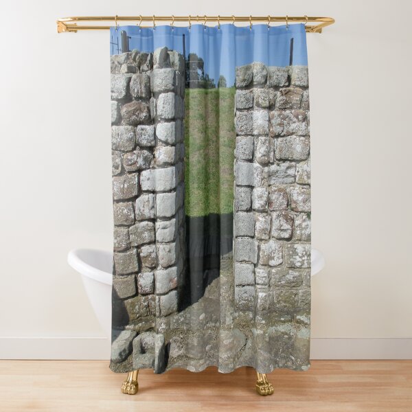 M.I. #122 |☼| Rocks And Bricks - Shot 15 (Hadrian's Wall) Shower Curtain