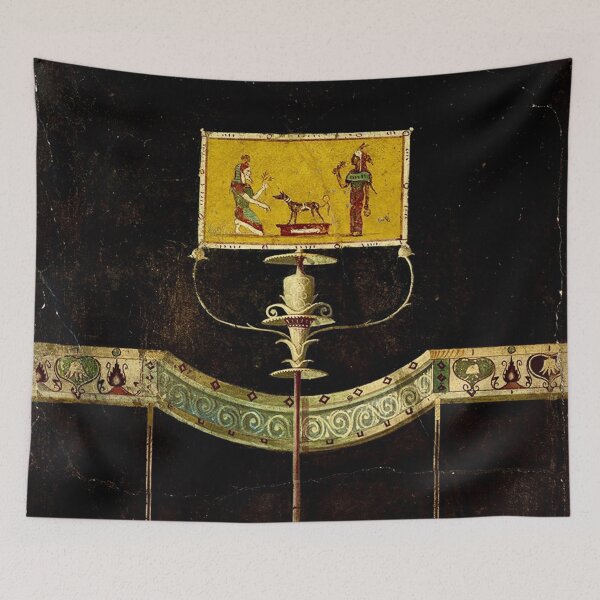 Item preview, Black Egyptianizing fresco from the imperial villa at Boscotrecase designed and sold by DotorEaon.