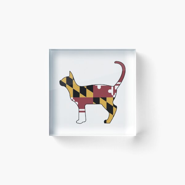 Item preview, State of Maryland Flag for Cat Lovers designed and sold by Gsallicat.