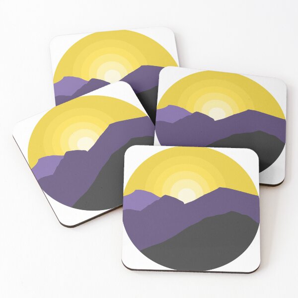 Item preview, sunrise with mountains designed and sold by dabi-lee.