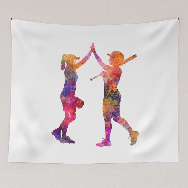 Item preview, women playing softball 01 designed and sold by paulrommer.