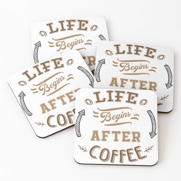 Item preview, Life Begins After Coffee Funny Coffee Quote designed and sold by TH3--DESIGNER.