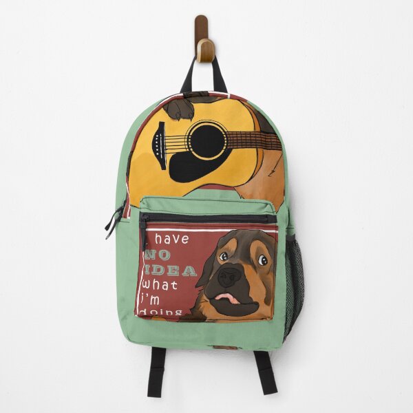 Item preview, dog play guitar with the quote "I have no idea what I'm doing" designed and sold by nishi-T.