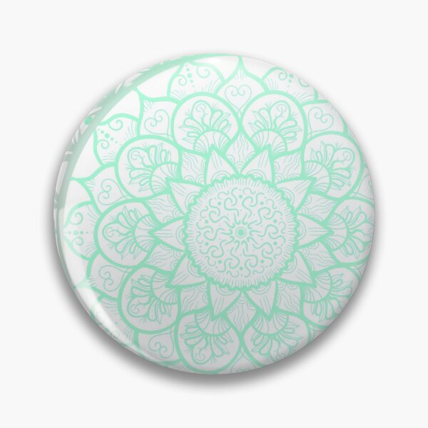 Aperçu de l'œuvre Conception de mandala à la menthe créée et vendue par Xhere.