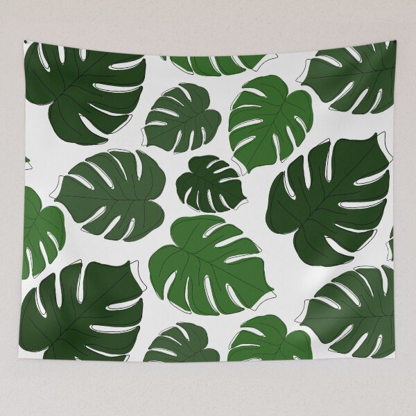 Item preview, Monstera leaf pattern designed and sold by heatherbenner.